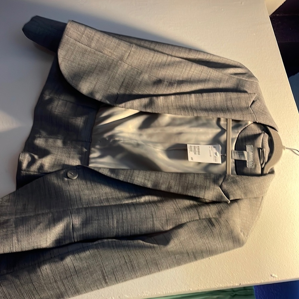 H & m grey professional blazer size 12